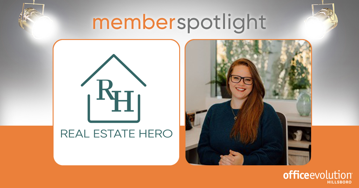 Real Estate Broker virtual member spotlight at Office Evolution Hillsboro